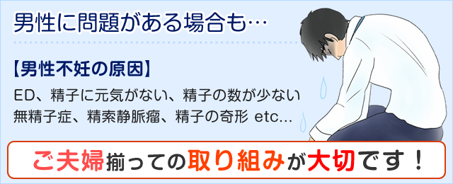 男性に問題がある場合も…